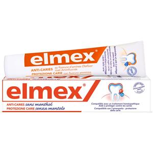 Elmex Dentifricio Senza Mentolo 75 ml - Protezione Carie e Igiene Orale Quotidiana