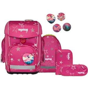 ergobag cubo set zaino scolastico ergonomico classico 5 pezzi prima elementare