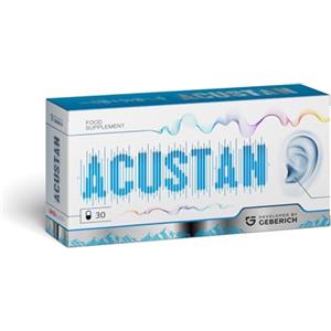 Acustan - Integratore per Benessere Orecchie - 30 Capsule - con Ginkgo Biloba, L-arginina, Bioflavonoidi