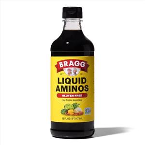 Bragg Liquid Aminos - Condimento Proteico 473ml, Fonte di Amminoacidi Essenziali per Insalate e Salse, Confezione da 12