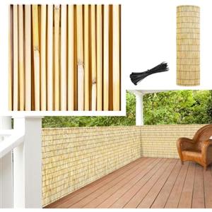 FaccioneerZ Rotoli Di Recinzione In Bambù Rotolo Di Recinzione In Canne Naturali 70x200 80x300 90x450 100x500 120x600cm Privacy Recinzioni Decorative Da Giardino Intemperie/Protezione Solare Per Balcone Gazebo(Na