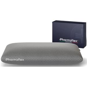 Pharmaflex Standard - Cuscino Memory Foam 71x42 Alto 13,5cm Ortopedico Offre Ultra Comfort e Sostegno con AirCell e Fibra di Carbonio, Cuscino Letto Cervicale Traspirante, Guanciale Medico Anallergico