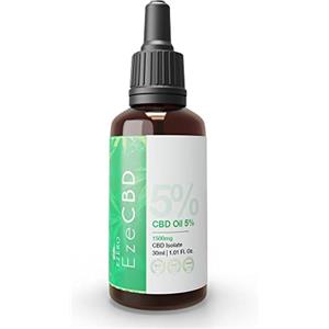 Ezero Cbd Oil 5% - Olio Di Canapa - Olio Cbd - 1500 Mg - Olio Di Cbd - Hemp Seed Extract - Olio Di Semi Di Canapa - Certificato Bio- Oil, Vegano E Naturale - 30 Ml