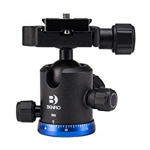 Benro B-0 Testa a Sfera Tripla Azione con Piastra PU50 QR - Capacità 6 kg, Altezza 8,9 cm