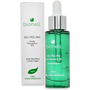 Bionell Gel peeling chimico professionale viso 15% Acido Mandelico Bionell 30 ml trattamento estetico esfoliante con effetto schiarente.
