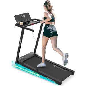 Mobvoi Home Tapis Roulant Ultra AI Intelligente 3 in 1 con Inclinazione del 6%, 12km/h 2,5HP Supporto per Tapis Roulant per Tazza Telefono Laptop Ampia Area di Corsa TicSports Zwift Kinomap 120kg
