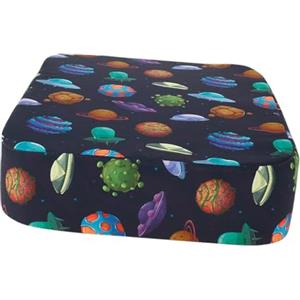 kivrimlarv Rialzo con cinghie, seggiolino da viaggio per bambini, con fondo antiscivolo, lavabile, seggiolino per bambini con cintura di sicurezza, comodo rialzo per bambini, seggiolino portatile da viaggio