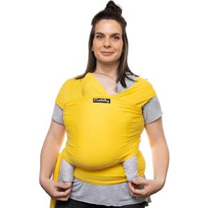 CuddleBug Fascia Porta Bebé Neonato e Bimbi fino a 16 Kg - Fascia Neonato per Trasporto a Mani Libere - Marsupio Bambino a Fascia - Ideale come Regalo Nascita e Baby Shower (Giallo/Yellow)