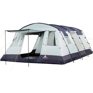 CampFeuer XtraL tenda familiare per 6 persone | enorme vestibolo, 5000 mm di colonna d'acqua | tenda da campeggio tenda a tunnel grande