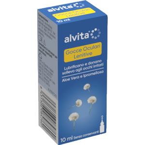 Alvita Gocce Oculari Lenitive 10 ml - Soluzione Lubrificante con Acido Ialuronico per Occhi Secchi