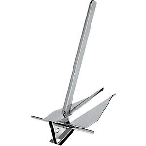 Osculati Ancora Danforth Inox 28 kg - Acciaio AISI 316, Lucidata a Specchio, Ideale per Fondi Fangosi e Sabbiosi