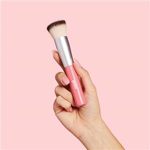 Goovi Pennello Fondotinta Buffer - Applicatore Professionale per Fondotinta Liquido e in Crema con Setole Morbide per un'Applicazione Uniforme