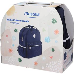 Mustela zaino borsa 2024 1 mustela detergente delicato 200 ml + 1 pasta cambio 50 ml + 1 fluido s/r 300 ml + 1 hydra bebe' crema viso 40 ml