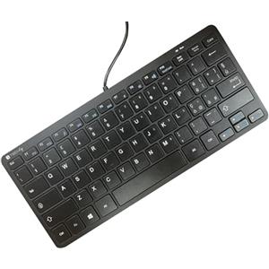 Techly 621697 Mini Tastiera USB 78 Tasti Layout Italiano Nero