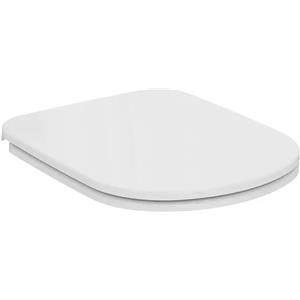 Ideal Standard I.Life A Sedile per WC a Sandwich Bianco con Cerniere in Metallo a Chiusura Normale