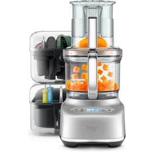 Sage - The Paradice 16 - Kit Multifunzione per Tritare, Tagliare a Cubetti, Affettare e Grattugiare - Capacità 16 Tazze, Motore 900W - Acciaio Inox Spazzolato