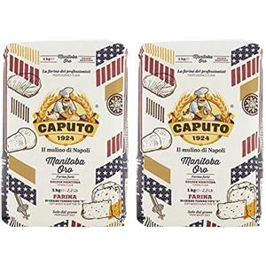 Antimo Caputo Caputo Manitoba Oro - Farina di Manitoba dorata, 1 kg (confezione da 2)