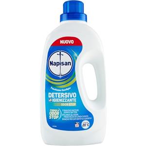 Napisan Detersivo Lavatrice Liquido Igienizzante Odorstop, 1 Confezione da 1.15 l da 23 Lavaggi di Detersivo Lavatrice Liquido