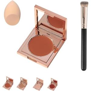 SUYOPPM Coloured Clay CC Undereye Corrector, Undereye Colour Corrector for Dark Circles, Undereye Corrector with Brush, Under Eye Concealer, Cream Foundation Under Eye Makeup
