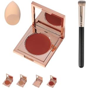 SUYOPPM Coloured Clay CC Undereye Corrector, Undereye Colour Corrector for Dark Circles, Undereye Corrector with Brush, Under Eye Concealer, Cream Foundation Under Eye Makeup