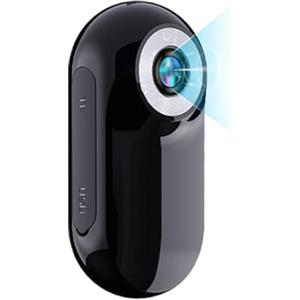 Generic Videocamera per il corpo, mini action cam da pollice, design compatto indossabile 1920 x 720, registratore sportivo HD per lavoro, ciclismo, viaggi, passeggiate, monitoraggio degli animali domestici