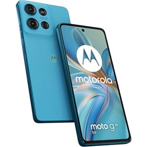 Motorola moto g75 5G (8/256GB, display 6.78 FHD+ 120Hz, 50MP+8MP+Sensore antisfarfallio, Qualcomm Snapdragon 6 Gen 3, selfie 16MP, 5000mAh, ricarica rapida 30W, Android 14), Aqua Blue