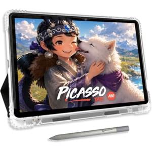 Simbans PicassoTab A10 Tavoletta Grafica - Nessun Computer Necessario, Schermo da 10, Stylus Pen Inclusa, App di Disegno PRO e Tutorial, Portatile e Standalone per Artisti Digitali e Studenti - A10