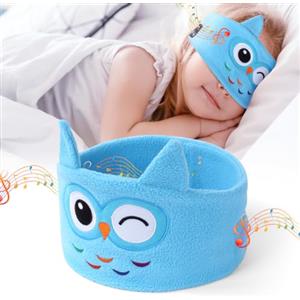 OFFCUP Cuffie per Dormire, Cuffie per Bambini, Senza Fili per Il Sonno, Musica per Gli Occhi per Dormire/Sport/Relax/viaggi/insonnia, Regali di Natale per Ragazzi e Ragazze (Gufo)