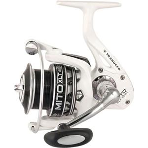 Trabucco Mulinello Trabucco Mito XLT 2000 - Frizione Anteriore Micrometrica, 5+1 Cuscinetti Long Life - Bobina Long Cast in Alluminio - Ideale per Spinning, Bolognese e Feeder