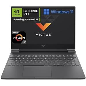 HP Victus 15-fb2001sl Notebook, AMD Ryzen 7-8845HS, RAM 16GB, 1TB SSD, Display 15.6 FHD Antiglare IPS 300 nits 144Hz, NVIDIA RTX4060 8GB, 3 Mesi di PC Game Pass Inclusi, Webcam TNR, Windows 11, Grigio