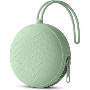 Aolso Porta Succhietto in Silicone, Lavabile Contenitore per Ciuccio, Custodia in Silicone per Ciucci per Bambini da Viaggio, Chiusura a Cerniera per Ciuccio, 1 pcs Portaciuccio Portaciuccio Silicone