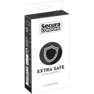 Secura Extra Safe 12pz Scatola Preservativi Trasparente 53 mm