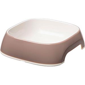 Ferplast Ciotole per Cani Glam Ciotola per Cibo e Acqua per Cani in plastica Antiscivolo, Facile da Pulire, 0,75 litri, Grigio