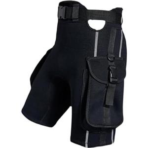FLCPJGV Pantaloncini da Sub, Costume da Bagno in Neoprene con Cintura Regolabile, Pantaloni Spessi Sommergibili, Pantaloncini da Muta, XL