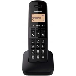 Panasonic KX-TGB610SPB Telefono Senza Fili Digitale, Unità Base e 1 Cuffie, Identificatore E Blocco Chiamate, Volume Migliorato del Ricevitore, Resistente agli Urti, Schermo LCD, Nero