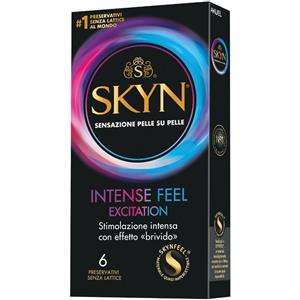 PIKDARE SpA Skyn Intense Feel Excitation 6 Pezzi - Profilattici a Rilievo per Esperienze Intense