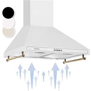 Klarstein Cappa Aspirante 60 cm ad Angolo, Cappa Cucina con Aspirazione Smart Silenziosa, Filtro Antigrasso per Cappa in Alluminio Lavabile in Lavastoviglie, Flusso d'Aria 645m³/h, Illuminazione LED