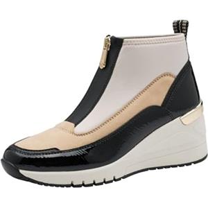 Marco Tozzi Donna 2-24714-45 Sneaker, Cream/Black, 37 EU, Nero Crema, 37 EU