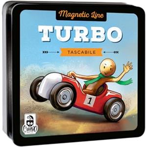 Cranio Creations - Magnetic Line, Turbo - Un Grande Classico In Versione Tascabile E Magnetica - 2-4 Giocatori - 10 Minuti - Gioco per Famiglie e Amici - Età 6+ - Edizione in Lingua Italiana