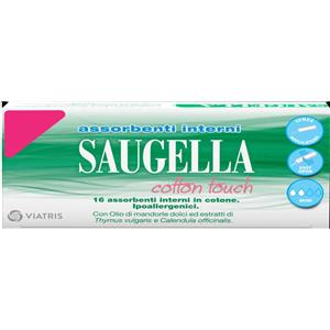 SAUGELLA Cotton Touch Assorbenti Interni 16 Assorbenti Mini