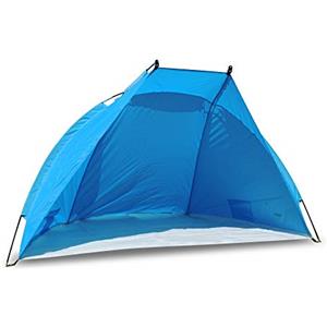 outdoorer tenda da spiaggia Helios, blu, UV 80, ultraleggera, ingombro minimo