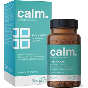ANSCE BIO GENERIC BioLybra Calm - Integratore Alimentare con Olio di Semi di Canapa e Griffonia per Benessere Mentale e Rilassamento - 90 Perle