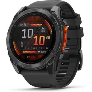 Garmin Fenix 8 3,56 cm (1.4'') AMOLED 51 mm Digitale 454 x 454 Pixel Touch screen Grigio Wi-Fi GPS (satellitare)