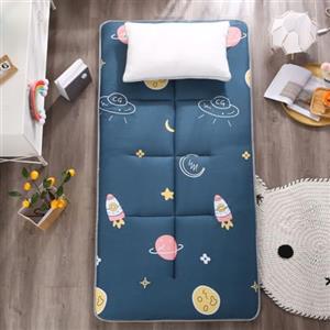 YOUGANG Materasso futon giapponese in poliestere, queen size, verde, durezza media, 70 x 180 cm, pieghevole, versatile