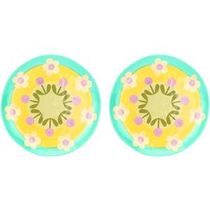 THUN Set 2 piatti frutta in melammina Florianne primavera