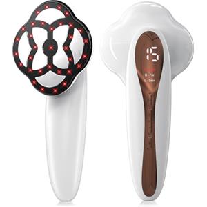 Robofun Massaggiatore Anticellulite Professionale, 3 in 1 Massaggiatore Anticellulite Elettrico con 15 Livelli & 3 Modalità e Riscaldamento di Lavoro Unisex per Vita, Braccia, Vita, Glutei, Gambe