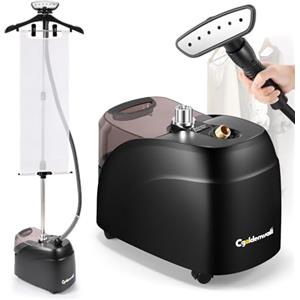 CGOLDENWALL 2000W Stiratrice a Vapore Verticale, Serbatoio dell'Acqua da 3.2L, Riscaldamento Rapido in 45 Secondi, Doppia Regolazione Vapore per Tutti i Tessuti