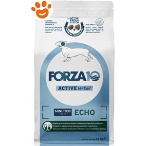 Forza10 Active Vet Diet Mini/Toy Echo - Alimento dietetico completo per cani adulti di piccola taglia, 1,5 kg, con pesce come unica fonte proteica