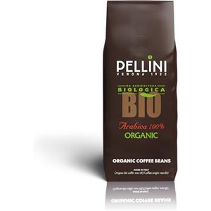 Pellini Caffè in Chicchi per Espresso Bio, Miscela 100% Arabica, Caffè in Grani dal Sapore Dolce e Delicato da Agricoltura Biologica, 500g