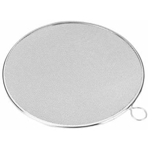 Generic Frangifiamma in acciaio inossidabile Ø 20 cm, Lavabile in lavastoviglie, resistente alle alte temperature, Acciaio, Colore Grigio